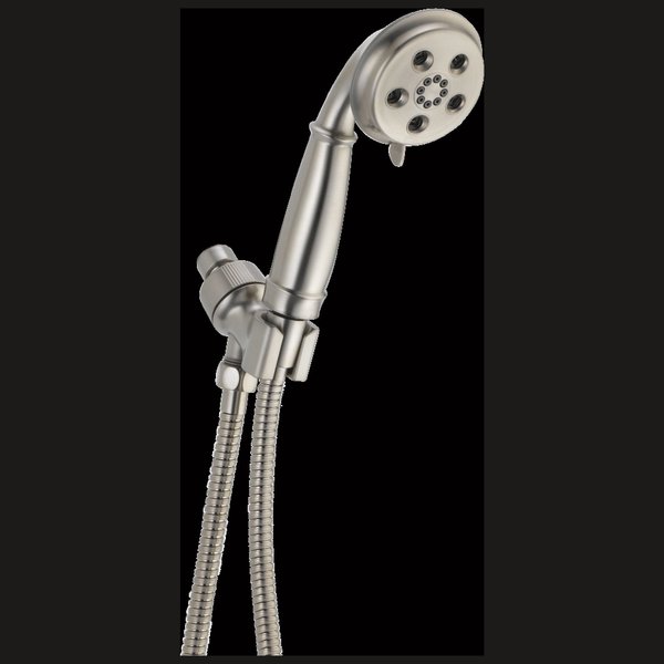 Delta Universal Showering Components H2Okinetic 3-Setting Shower Mount Hand Shower 54433-SS-PK